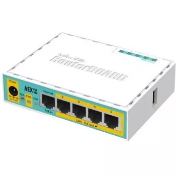 Mikrotik hEX PoE lite kabelgebundener Router Fast Ethernet Weiß