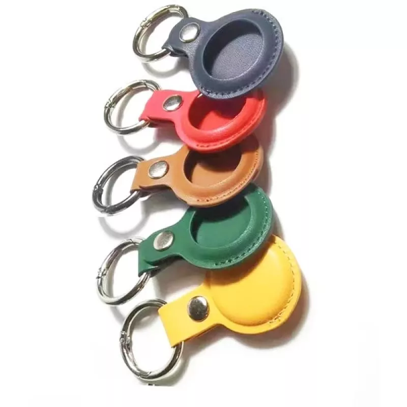 4smarts Set - Hülle für AirTag - Metall, Polyurethan-Kunstleder