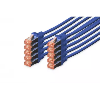 Netzwerkkabel Digitus CAT 6 S/FTP RJ-45 3m Blau