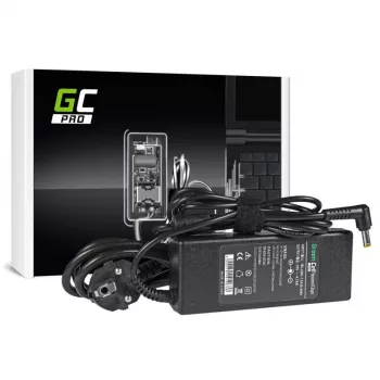 Laptop-Netzteil Grün Cell AD02P 90W 19V 4,74A AC-zu-DC für Innenräume Schwarz