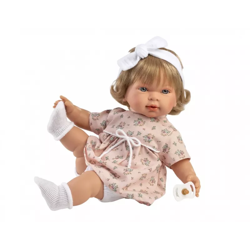Puppe Llorens Carla 42 cm — Weinende Puppe mit realistischen Merkmalen und weichem Körper