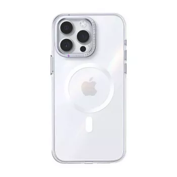 Schützende transparente MagSafe-Hülle Joyroom PN-15B4 für iPhone 15 Pro Max, schlanke transparente Schale, MagSafe-kompatibel