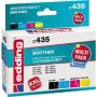 edding Druckerpatronen EDD-435 schwarz, Cyan, Magenta, gelb kompatibel mit brother LC-1100BK/C/M
