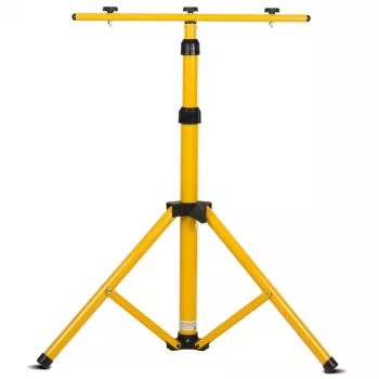 Stativ MACLEAN MCE583 höhenverstellbar für Flutlichter, Metallrahmen, gelb