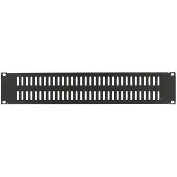 Blindplatte LOGON RAB205BL 2U Schwarz 19 Zoll
