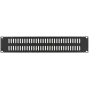 Blindplatte LOGON RAB205BL 2U Schwarz 19 Zoll
