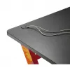 NanoRS RS120 Gaming-Computertisch, modernes Design, leicht und stabil (max. 50 kg Belastung), Schwarz & Orange