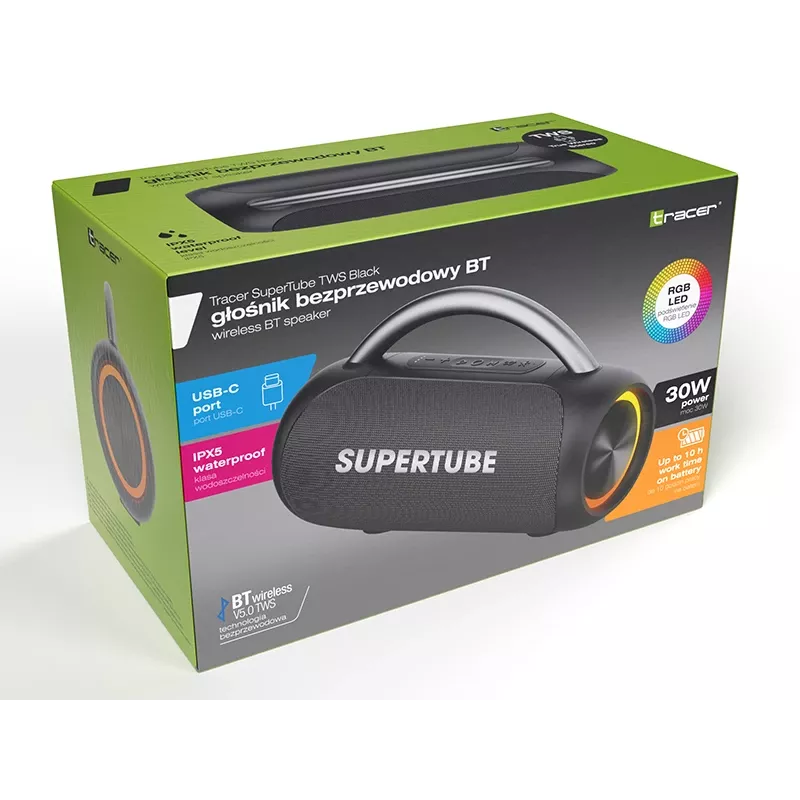 TWS-Ohrhörer TRACER SuperTube TRAGLO47727 Bluetooth, In-Ear, schwarz