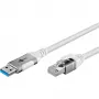 Goobay 74159 – Netzwerk-Adapterkabel USB 3.0 Typ A Gigabit Ethernet 2 m – Netzwerkkarte – 1.000 Mbit/s (74159)