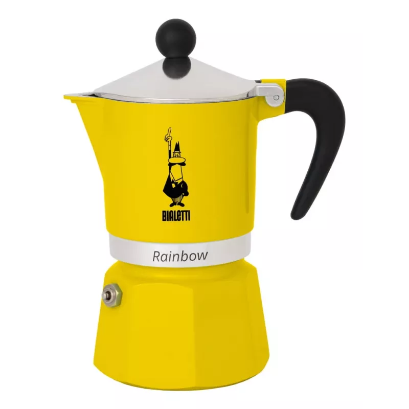 Moka pot Bialetti Rainbow Schwarz Gelb