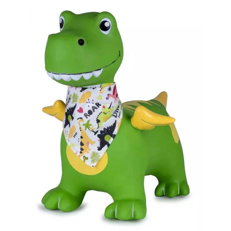Hüpftier Jamara HoppyDoo Dino mit Flügeln grün mit Pumpe