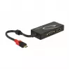 USB-Grafikadapter DeLOCK 87730 3840 x 2160 Pixel Schwarz