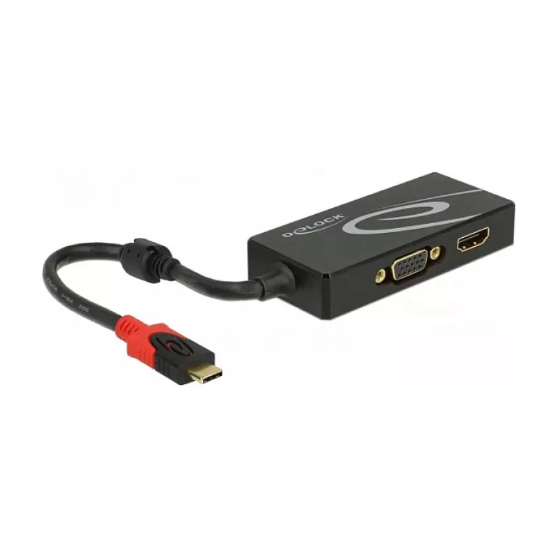 USB-Grafikadapter DeLOCK 87730 3840 x 2160 Pixel Schwarz