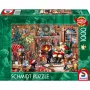 Schmidt Spiele 58872 Puzzle – 1000 Teile, Weihnachtsszene, ab 12 Jahren
