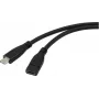 Renkforce USB-Kabel USB 3.2 Gen1 USB-C® Stecker, USB-C® Buchse 1,00 m Schwarz RF-5720414 (RF-5720414)