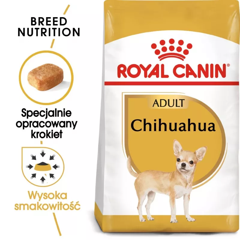 Trockenfutter für Hunde Royal Canin Chihuahua Adult 1,5 kg — Huhn, 28 % Protein, kleine/zwergwüchsige Rasse