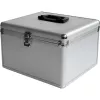 MEDIARANGE BOX76 - Aufbewahrungsbox - 300 Discs - Silber - Fleece - Kunststoff - Holz - 120 mm - Aluminium