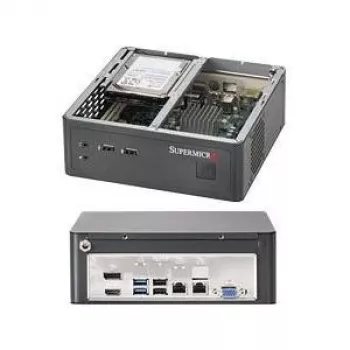 Supermicro Gehäuse SuperChassis CSE-101I - Mini-ITX-Gehäuse für 1 Intel Core oder Atom CPU bis 45W TDP, externes Netzteil erforderlich (nicht im Lieferumfang enthalten) (CSE-101I)