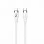 HYPER HyperJuice 240W Silikon USB-C auf USB-C Kabel (0,9 m/1 m) - Weiß