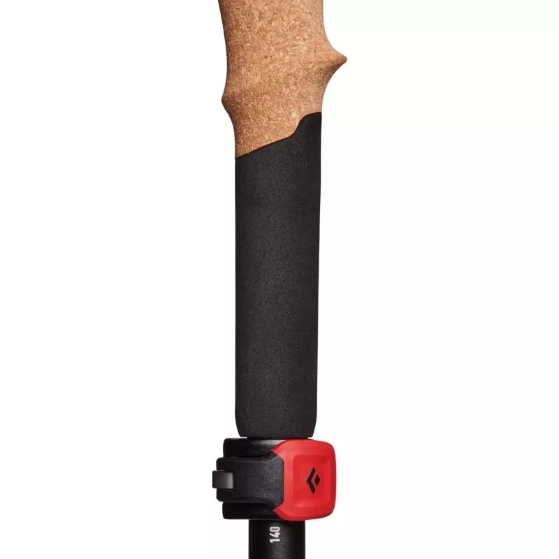 Trekkingstöcke Pursuit FLZ M/L, Fitnessgerät schwarz/Rot, 1 Paar, 125-140 cm