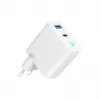 Gembird TA-UC-PDQC65L-W-01 Ladegerät für Mobilgeräte Universal Weiß AC Schnellladen Indoor