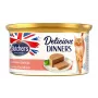 Nassfutter für Katzen butcher's Mousse Delicious Dinners Lachs und Garnelen 85 g, Protein 9,5 %, Fett 4 %