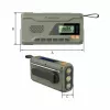 Tragbares UKW-Radio MANTA RDI401G mit Solarpanel, Dynamokurbel, 4000–4500 mAh Akku, 5 V USB-Ausgang, 3 W, Taschenlampe
