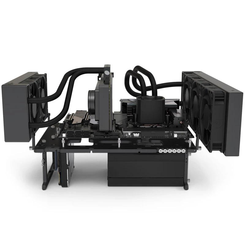 Benchtable Streacom BC1 V2 schwarz ATX-Unterstützung Aluminium