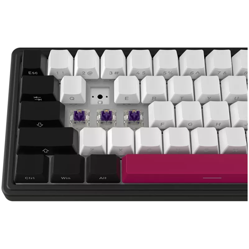 LORGAR KBP70MW, Kabellose 65% Mechanische Gaming-Tastatur Pro, Schwarz/Rot, EN-Layout