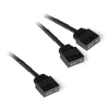 Y-Kabelsplitter aRGB 3-Pin auf 2x 3-Pin, 60cm schwarz, inkl. Steckverbinder