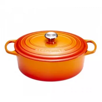 Le Creuset Signature Schmortopf oval 29 cm vulkanisch
