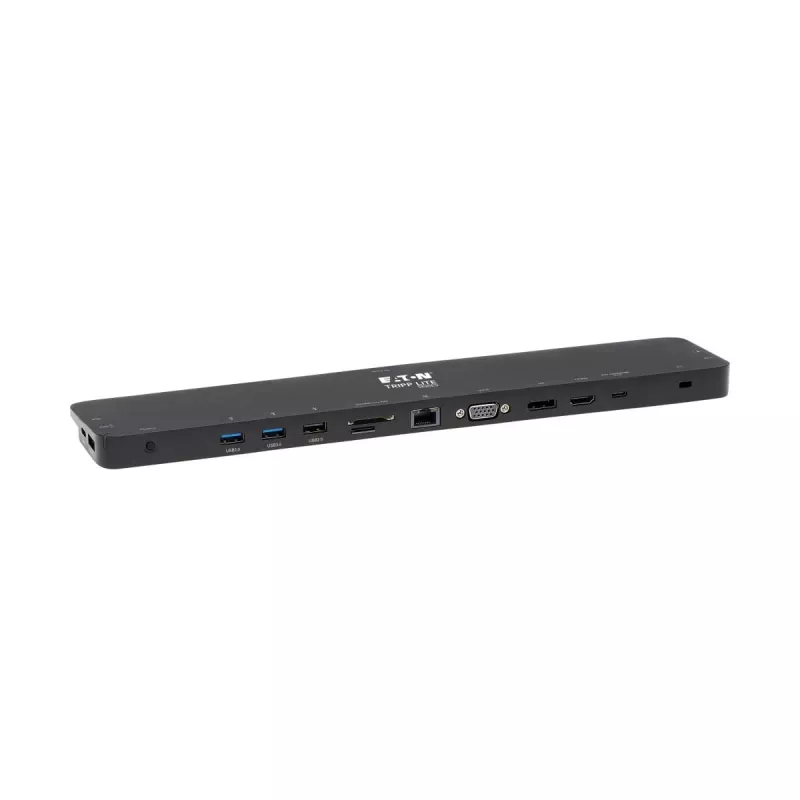 USB-C Dock, Triple Display – 4K HDMI & DP, VGA, USB 3.2 Gen 1, USB-A/C-Hub, GbE, 100 W PD-Ladung
