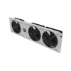 Vertikale Lüftungsblende 19 Zoll für Rack-Schrank, 3 Lüfter, 230 V, grau