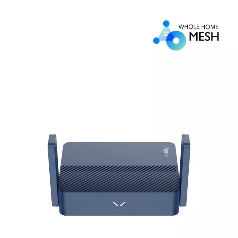 Tragbarer Router Cudy TR3000 AX3000 Wi‑Fi 6, Gigabit Ethernet WAN/LAN, USB-A, externe Antennen, blau