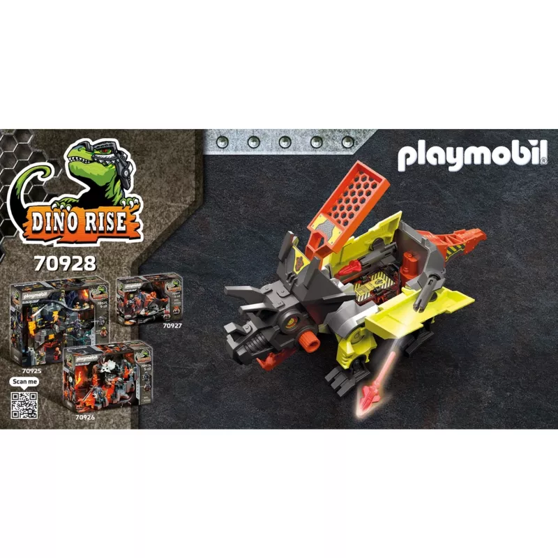 70928 Dino Rise Robo-Dino Kampfmaschine, Konstruktionsspielzeug