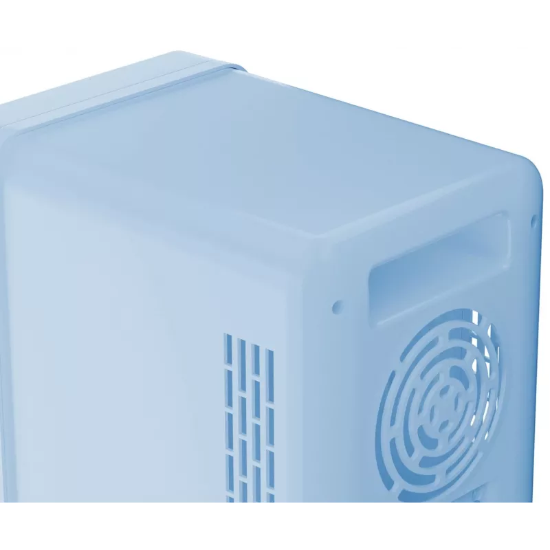 Mini-Kühlschrank mit LED-Schmink-Spiegel Elle 4 L blau — persönlicher Kosmetikkühlschrank