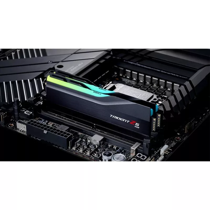 DIMM 64 GB DDR5-6400 (2x 32 GB) Dual-Kit, Arbeitsspeicher schwarz, F5-6400J3239G32GX2-TZ5RK, Trident Z5 RGB, INTEL XMP