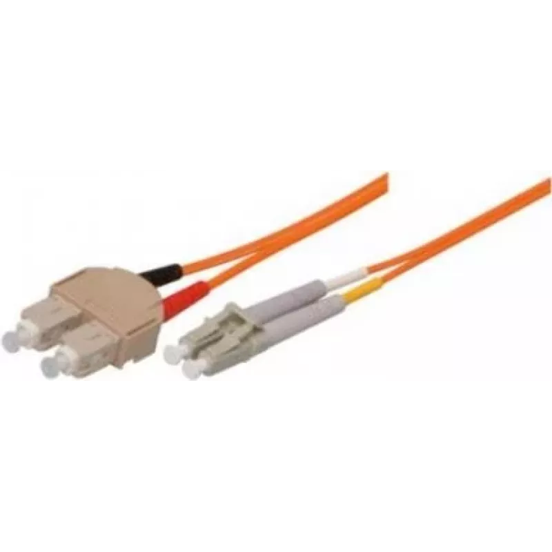 Tecline exertis Connect - Patchkabel - SC Multimode (M) auf LC Multimode (M) - 15 m - Glasfaser - 50/125 Mikrometer - OM2 - orange (85615)