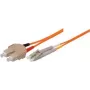 Tecline exertis Connect - Patchkabel - SC Multimode (M) auf LC Multimode (M) - 15 m - Glasfaser - 50/125 Mikrometer - OM2 - orange (85615)