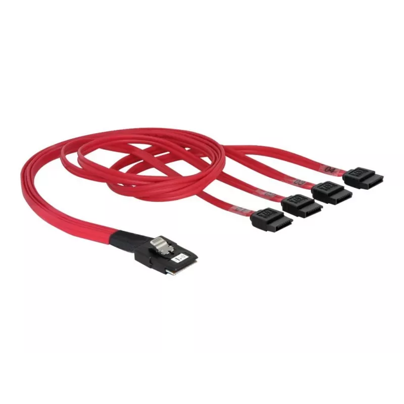 Delock - SATA- / SAS-Kabel - 4-Lane - SATA (W) auf 36 PIN 4iMini MultiLane (M) - 50 cm (83057)