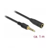 Audiokabel DeLOCK 85629 1m 3,5mm Schwarz