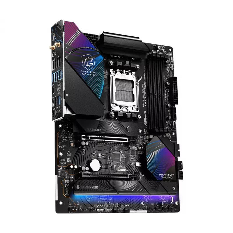 Motherboard ASRock X870 Riptide WiFi — ATX, AMD X870, Sockel AM5, DDR5, 4 DIMM, 256 GB, Wi‑Fi 7, 2,5GbE