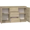 Topeshop KOMODA 2D3S DĄB SONOMA Kommode