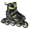 Nils Extreme NH18191 2IN1 Inline Skates Schwarz/LIME GRÖSSE L (39-43) mit austauschbaren Hockey-Skates