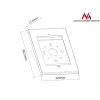 Maclean MC-676 Sicherheitsgehäuse für iPad 2/3/4/Air/Air2 mit Diebstahlschutz und Werbehaltegriff
