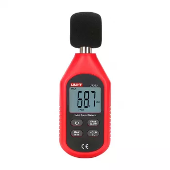 Schallpegelmessgerät UT353, 30–130 dB Bereich, 31,5 Hz–8 kHz Frequenz