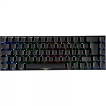 Deltaco GAM-100-DE - 65% - USB + Bluetooth - mechanischer Switch - QWERTZ - RGB-LED - Schwarz