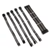 Kabelverlängerungsset Kolink Core Adept – umflochtene PET-Ummantelung, Kupferleiter, 0,30–0,35 m, 6-teiliges Set
