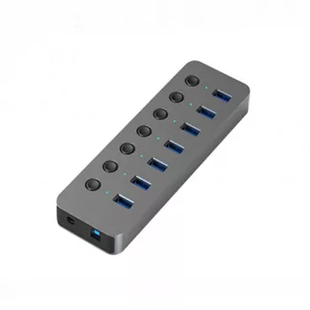 Adapter USB A 3.0 – 7 x USB 3.0 mit Schaltern