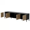 Cama MERCI RTV-Schrank 200 x 40 x 54 cm schwarz/Eiche artisan